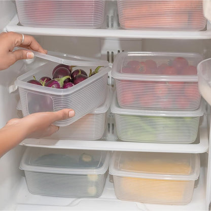 6 Pcsmultipurpose Plastic Food Storage Container Set