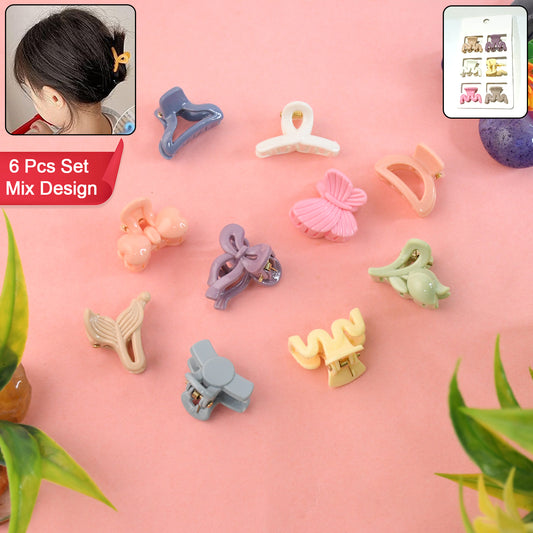 Hairclips For Girls Kids Hair Accessories (6 Pcs Set)