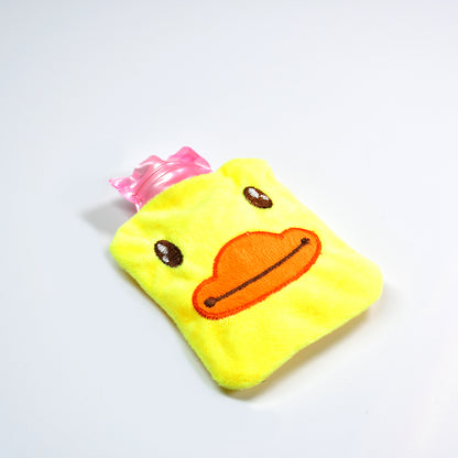 Yellow Duck Small Hot Water Bag With Cover For Pain Relief Neck Shoulder Pain And Hand Feet Warmer Menstrual Cramps.
