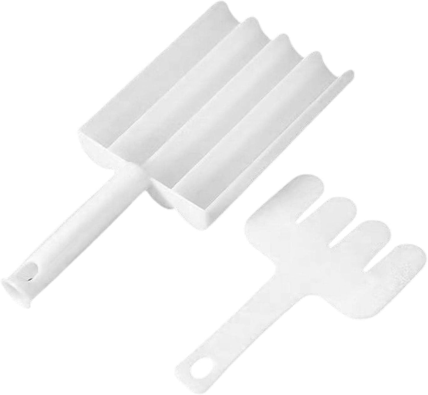 Small Multifunction Fritters Maker - Creative Fritters Scoop Multi-Function Ball Maker  Portable Maker For Making Cake Balls Ice Cream Spoon Doughnut Hand Cutting Scoop(2Pc Set)