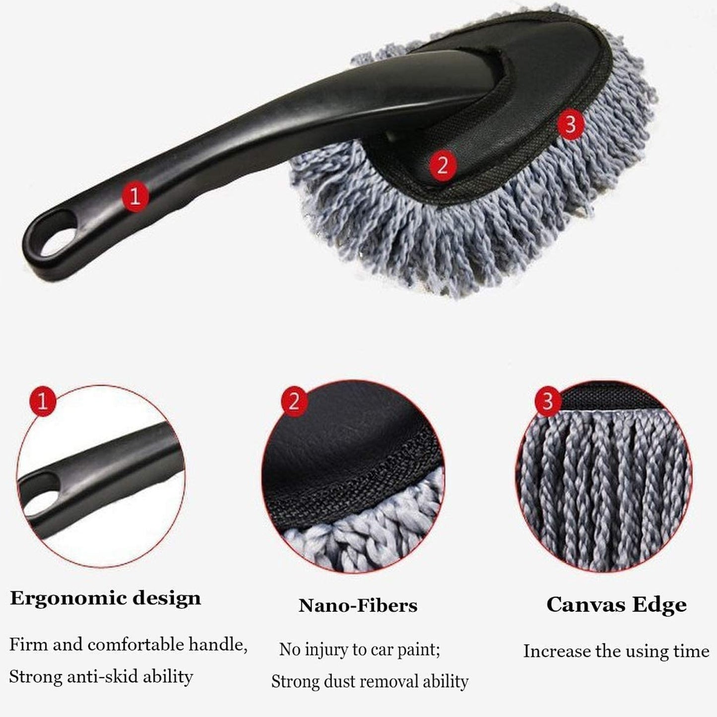 Car Wash Cleaning Brush Microfiber Dusting Tool Duster Dust Mop Home Cleaning For Cleaning And Washing Of Dirty Car Glasses Windows And Exterior.