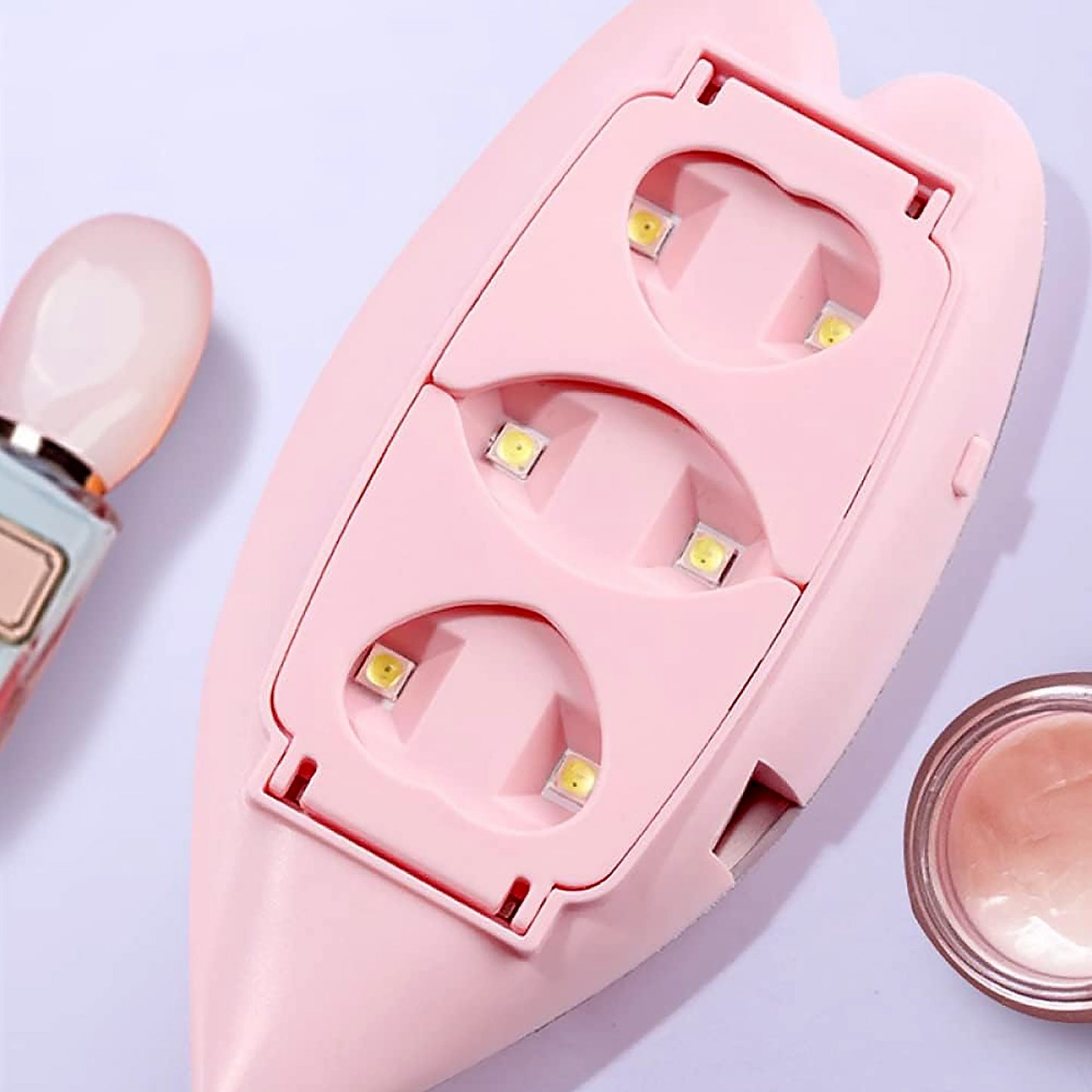 Mini Nail Lamp 6W 6 Led Uv Nail Dryer With Usb Cable For Gel Nail Polish Nail Art Tools For Starters Home Diy Professionals Salon Manicure (1 Pc)