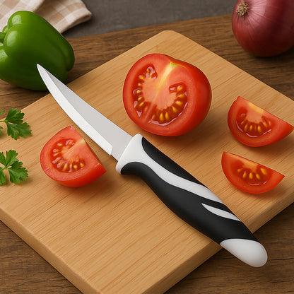 Ritusharp Stainless Steel Blade Zebra Kitchen Knife