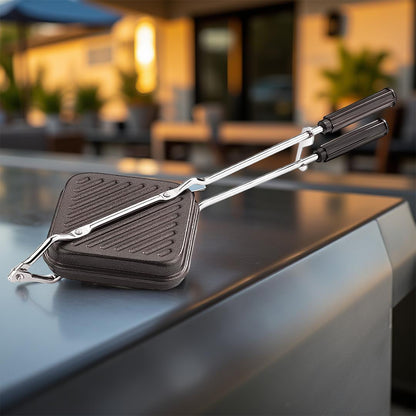 Apexheavy Gauge Aluminium Grill Sandwich Toaster