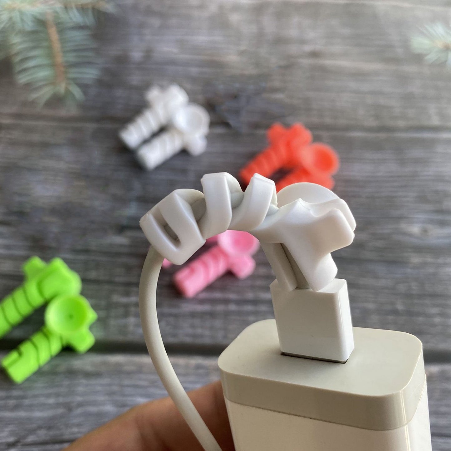 Cablecord Protector Saver With Suction End (Suction Winder  4 Pcs Set)