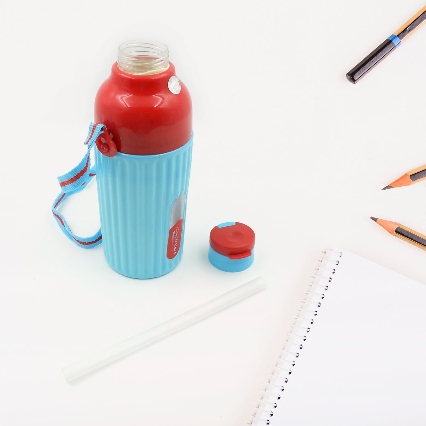 Plastic Sports Insulated Water Bottle With Dori Easy To Carry High Quality Water Bottle Bpa-Free  Leak-Proof For Kids School For Fridge Office Sports School Gym Yoga (1 Pc 500Ml)