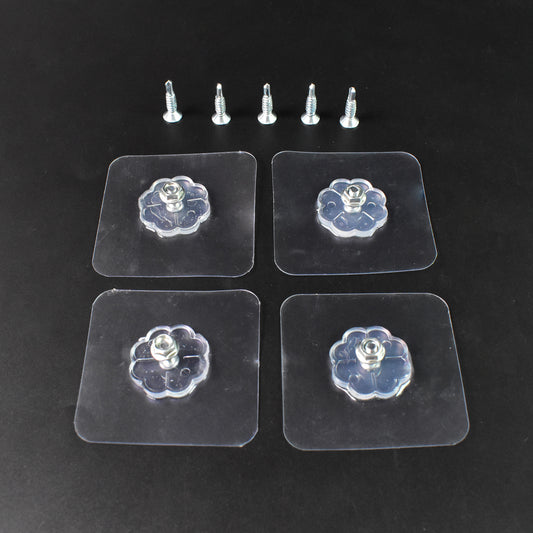 Selfadhesive Hooks Sticker  Screw Nut And Bolt Type (4 Pcs Set)