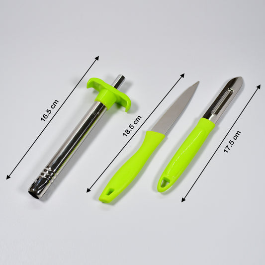 Ganesh 3Pc Lighter Cum Knife And Peeler.