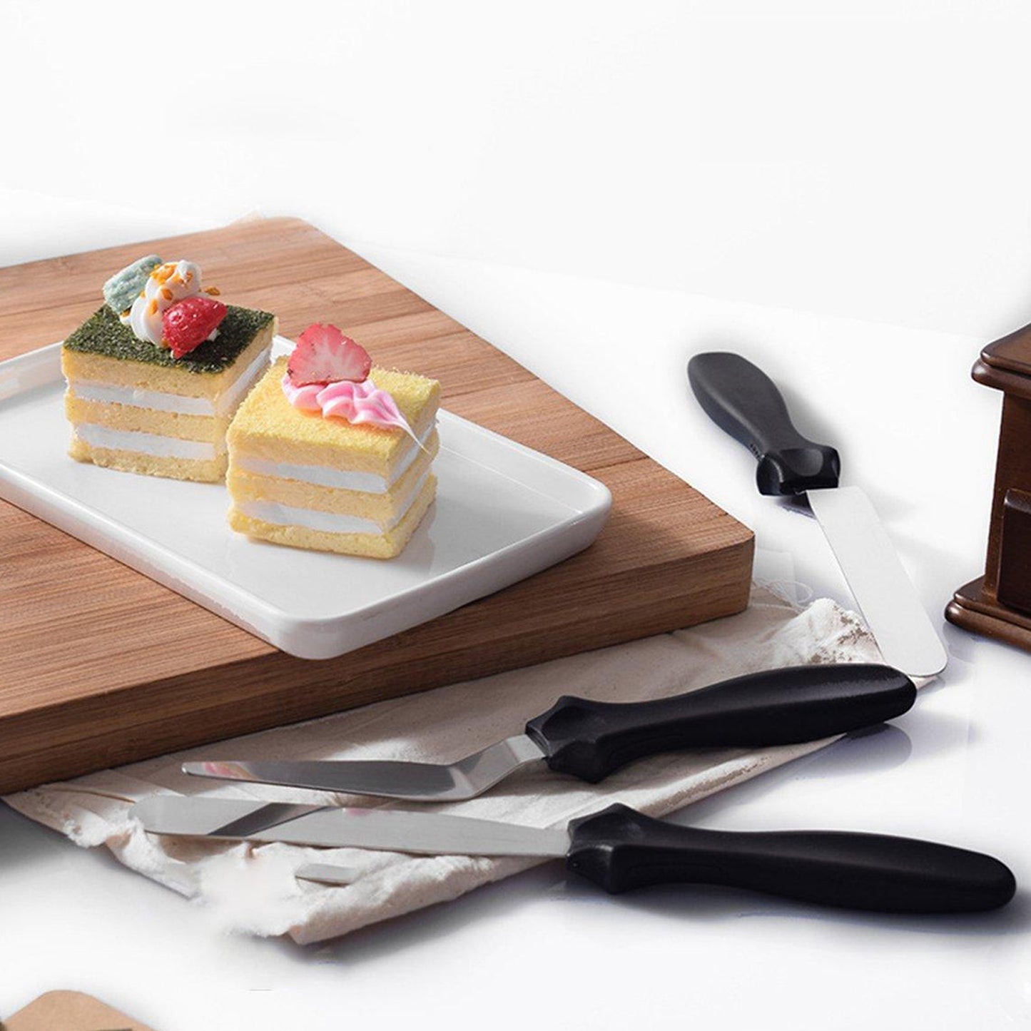Multi-Function Stainless Steel Cake Icing Spatula Flat Angular Triangle Pallet Knife Set