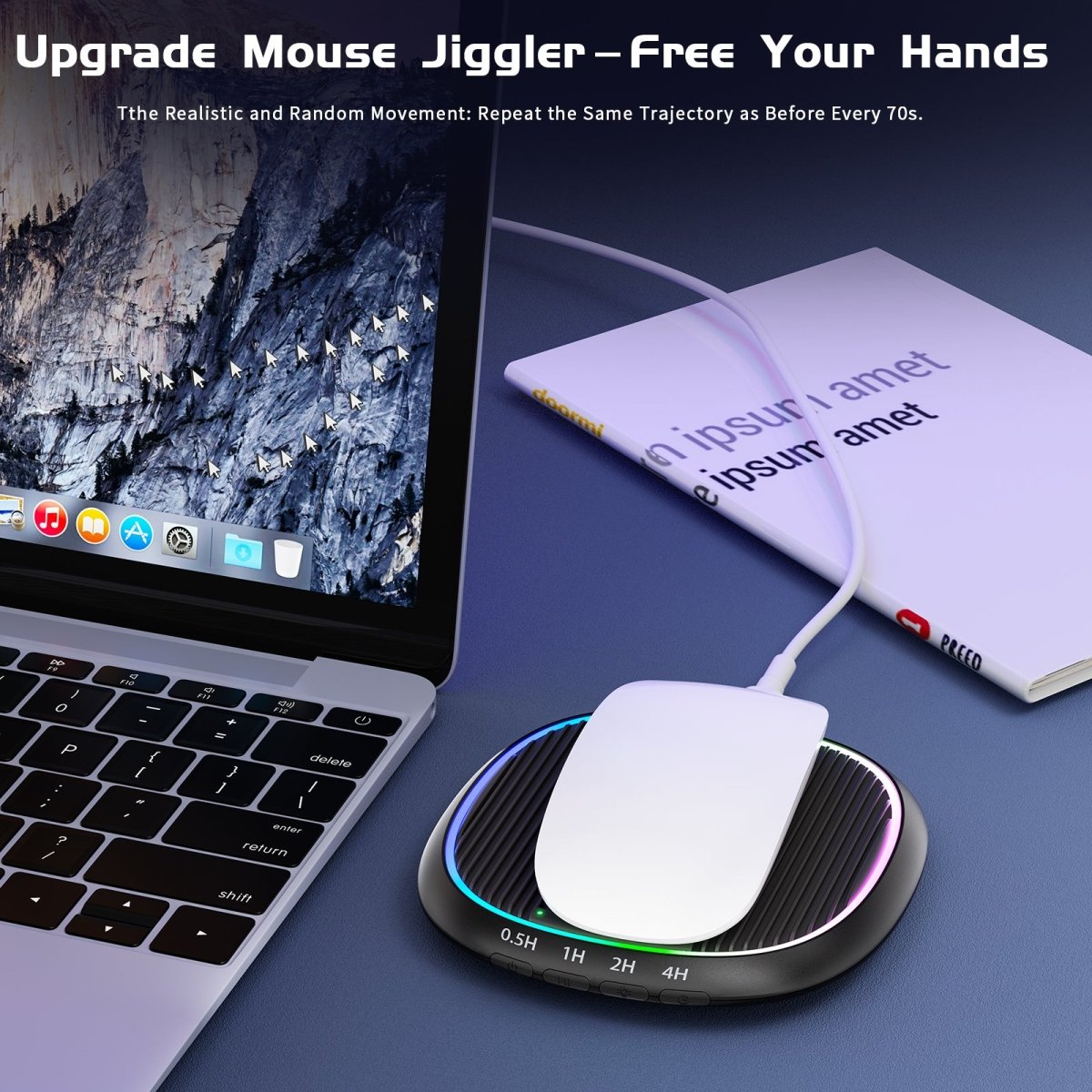 Mobile LED Automatic LED Mouse Mover Device Undetectable Mouse Jiggers