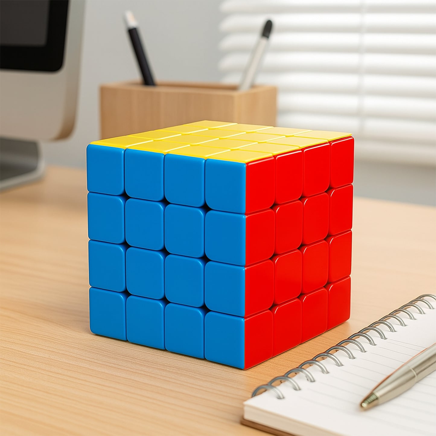 4X4 Magic Speed Cube Puzzle For Kids  Adults (1 Pc)