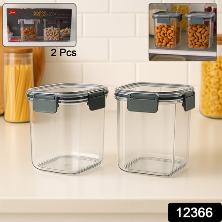 Apexpress N Lock Airtight Food Storage Container Set (2Pc900Ml) Approx