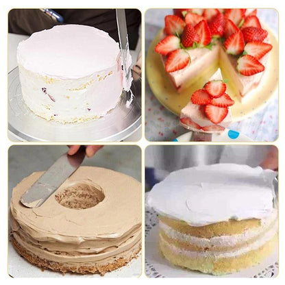 Multi-Function Stainless Steel Cake Icing Spatula Flat Angular Triangle Pallet Knife Set