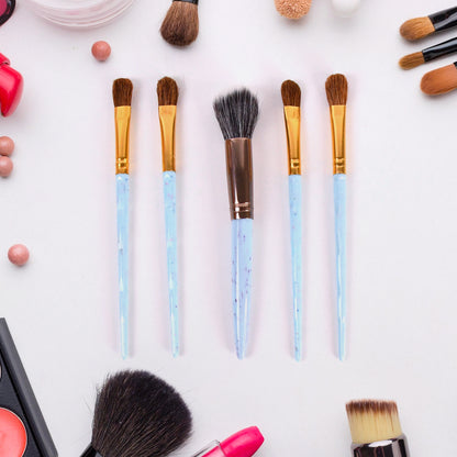 5Pcmakeup Brush Tools Kit (5 Pcs Set  Mix Color)