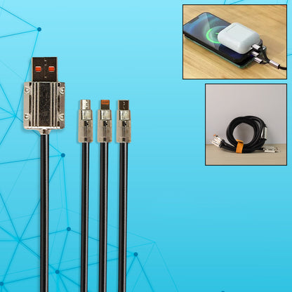 3In1 Super Fast Charging Cable (2Mtr)