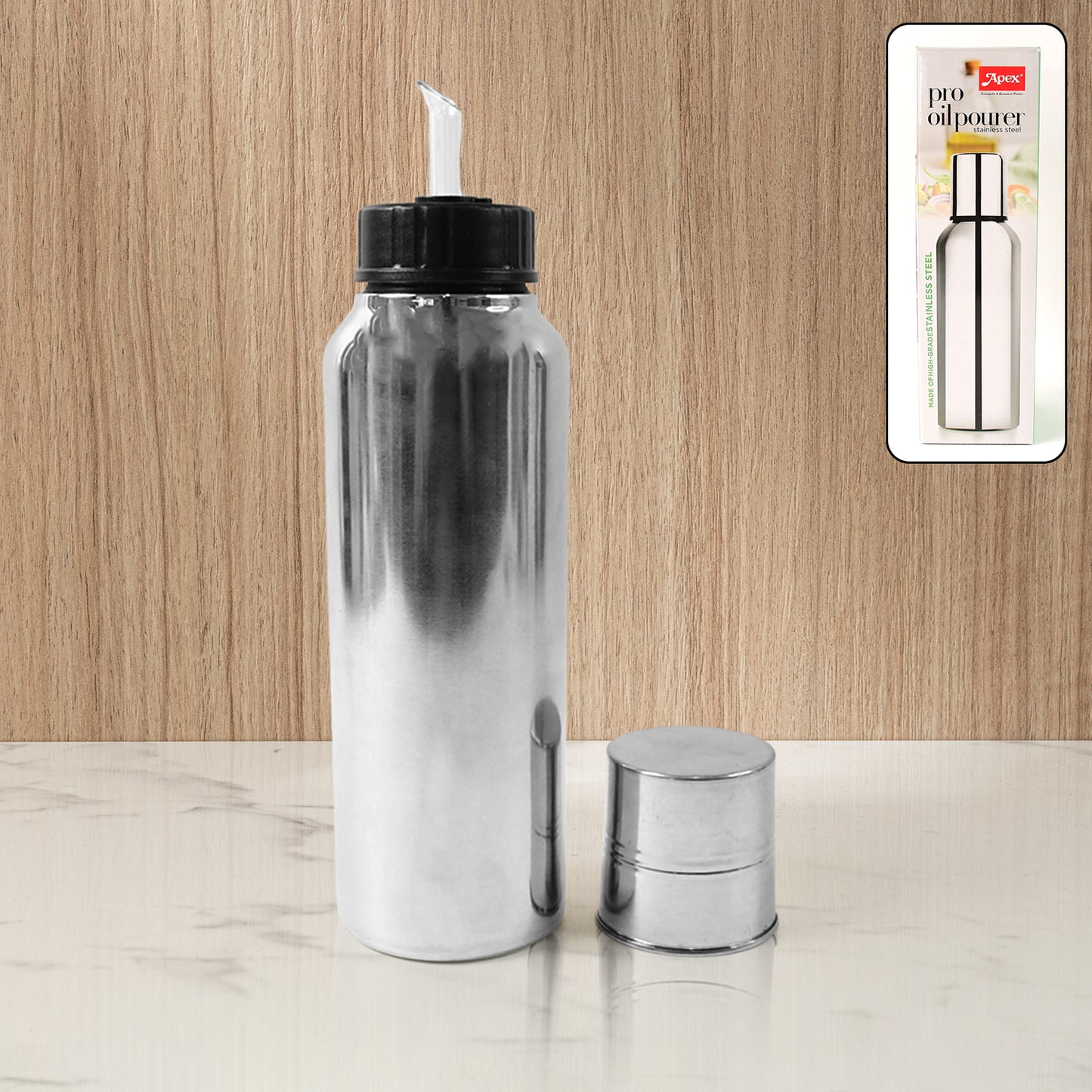 Apexpro Stainless Steel Oil Pourer  750Ml (1 Pc)