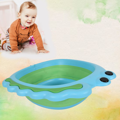 Frog Shape Wash Basin Space Saving Multi Function Foldable Baby Wash Basin Easy Clean Lightweight Thicken For Washing Face For Home (3331Cm  1 Pc)