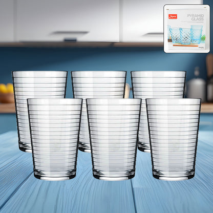 Apexpyramid Ringo Plastic Glass  300Ml Approx  Durable Crystal-Clear Tumbler