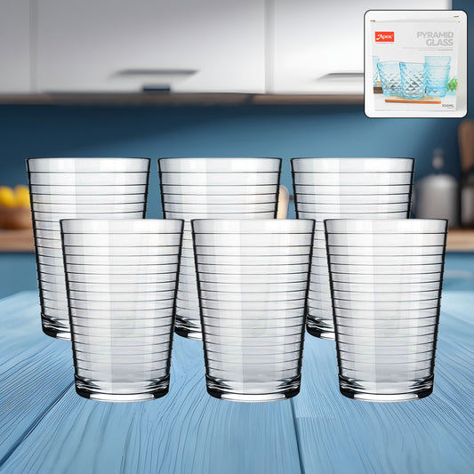 Apexpyramid Ringo Plastic Glass  300Ml Approx  Durable Crystal-Clear Tumbler