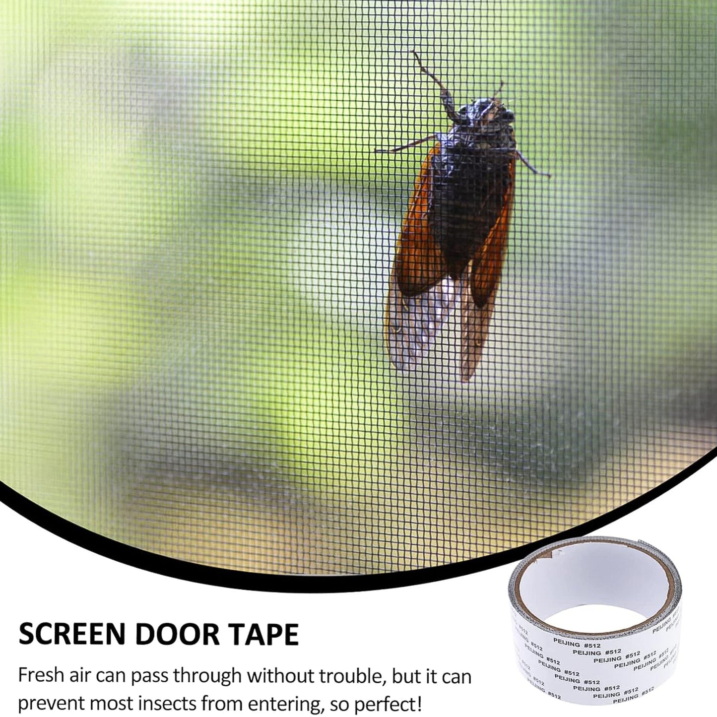 Self-Adhesive Mosquito Net Repair Tape  2M X 5Cm Roll  1 Pc