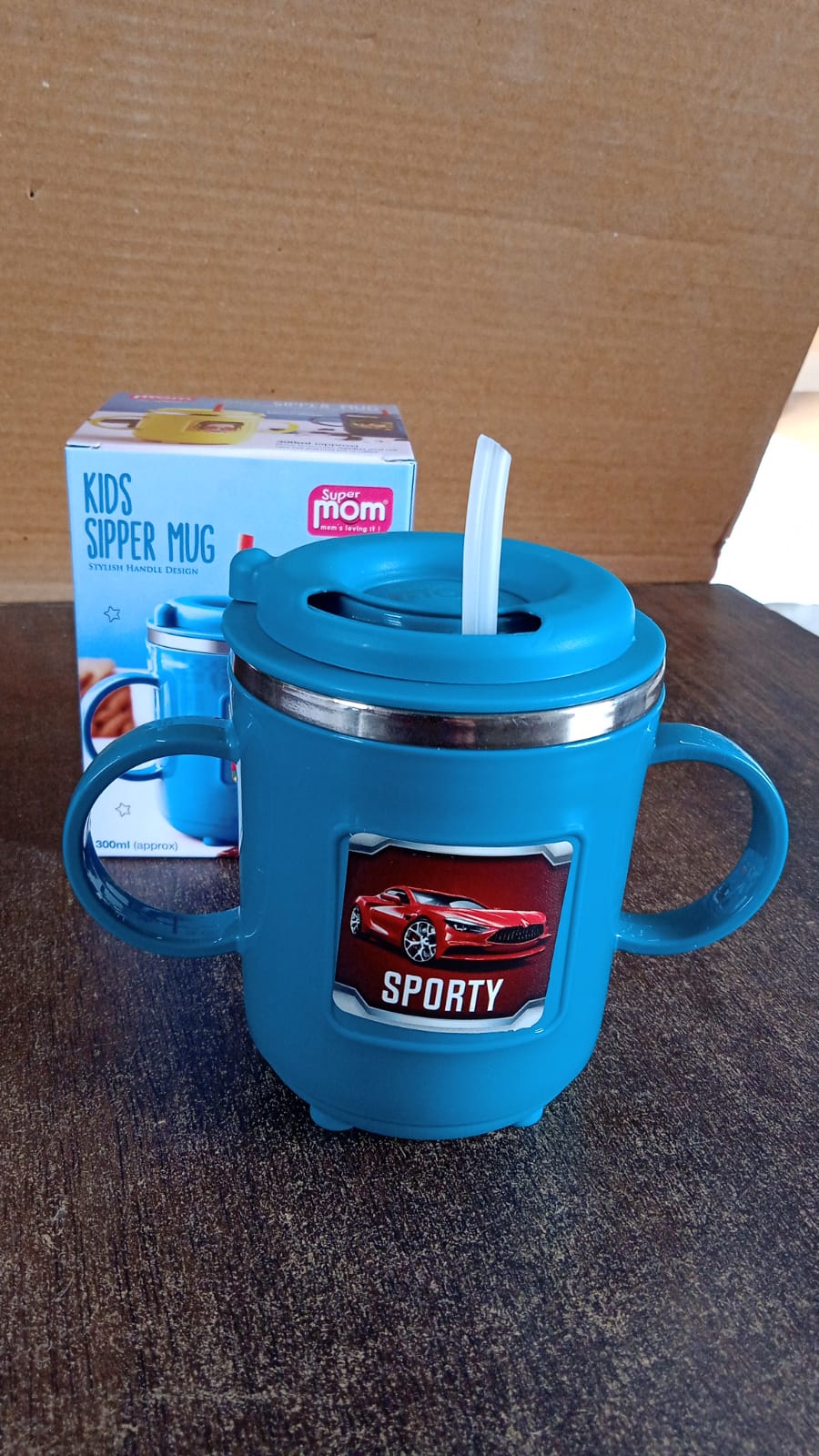 Kidssporty Sipper Mug With Straw And Dual Handles Approx 300Ml (1 Pc)