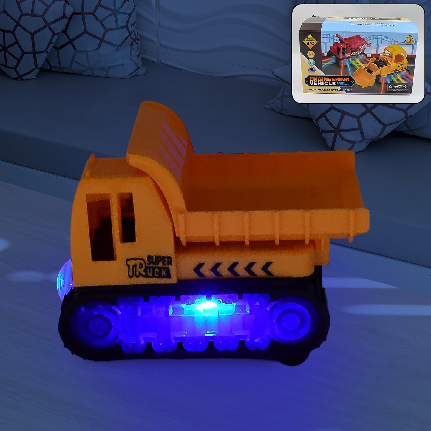 Engineering Vehicletoys For Kids - Self-Driving Super Dump Truck Toy  Self-Driving Trucks Engineering Truck Electric Vehicle Toys Boys Birthday Gift Toys (1 Pc)