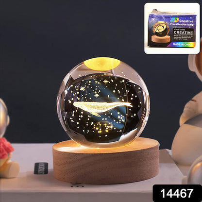 Fish3D Crystal Ball Lamps With Base (1 Pc)