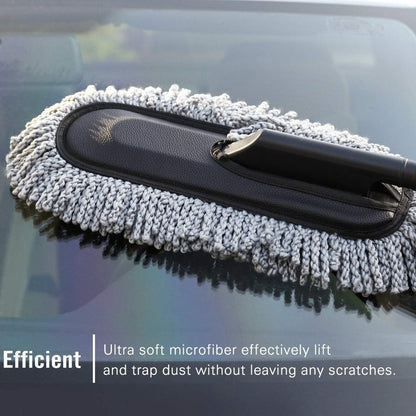 Car Duster Long Retractablesoftnon-Sliphandle Multipurpose Microfiber Wash Brush Vehicle Interior And Exterior Cleaning Kit With For Car Boats Or Home