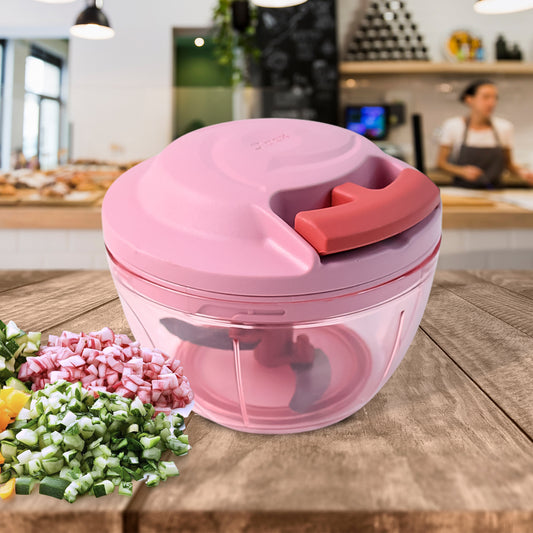 Apexpower-X Triple Stainless Steel Blades And Hand-Pull Vegetable Chopper (500Ml)