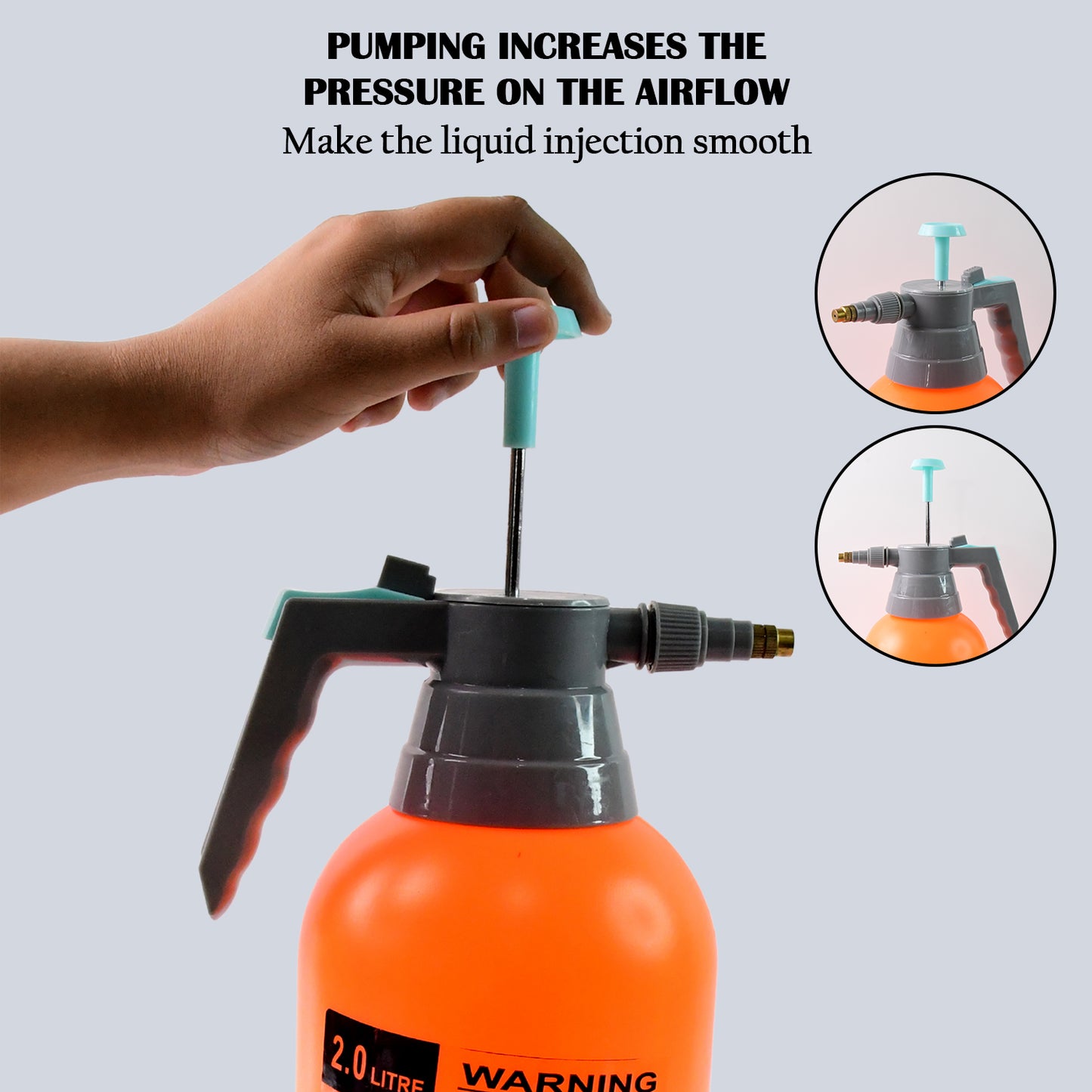 Water Sprayer Hand-Held Pump Pressure Garden Sprayer - 2 L