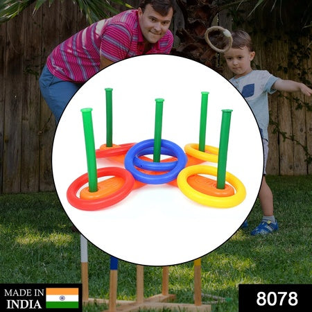 13 Pc Ring Toss Game Widely Used By Childrens And Kids For Playing And Enjoying Purposes And All In All Kinds Of Household And Official Places Etc.