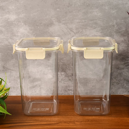 Apexpress N Lock Airtight Kitchen Storage Container Set (2Pc1400Ml) Approx