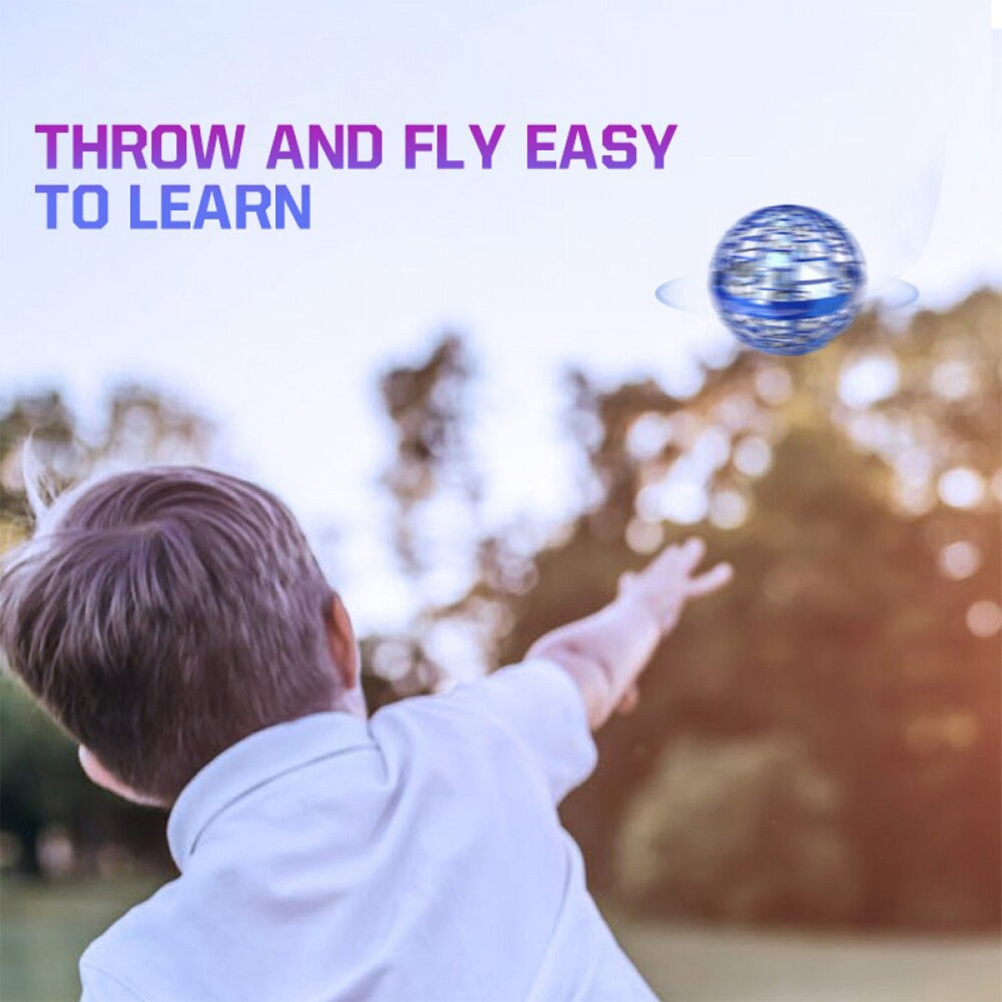 Flying Ball Toys Usb Rechargeable Built-In Rgb Lights 360Rotating Magic Controller Flying Orb Ball Boomerang Mini Pro Spinner Blastoise Toys