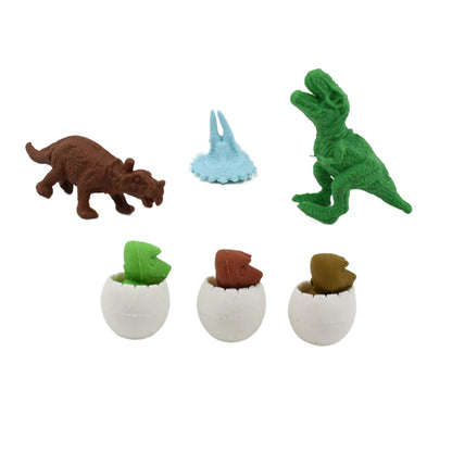 Dinosaur Shaped Erasers  Egg Shape Eraser For Kids Dinosaur Erasers Puzzle 3D Eraser Mini Eraser Dinosaur Toys Desk Pets For Students Classroom Prizes Class Rewards Party Favors (5 Pcs Set)
