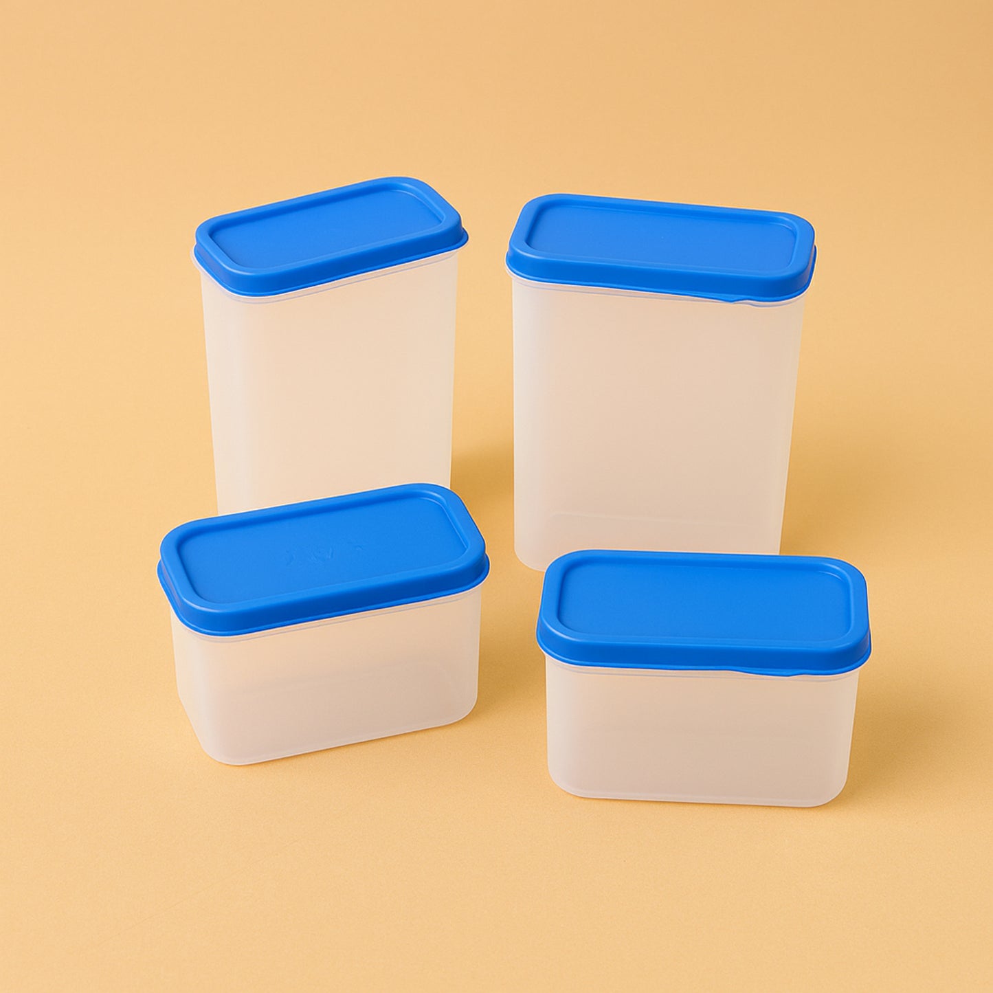 Apexglory Plastic Storage Container Box Set (4 Pc)
