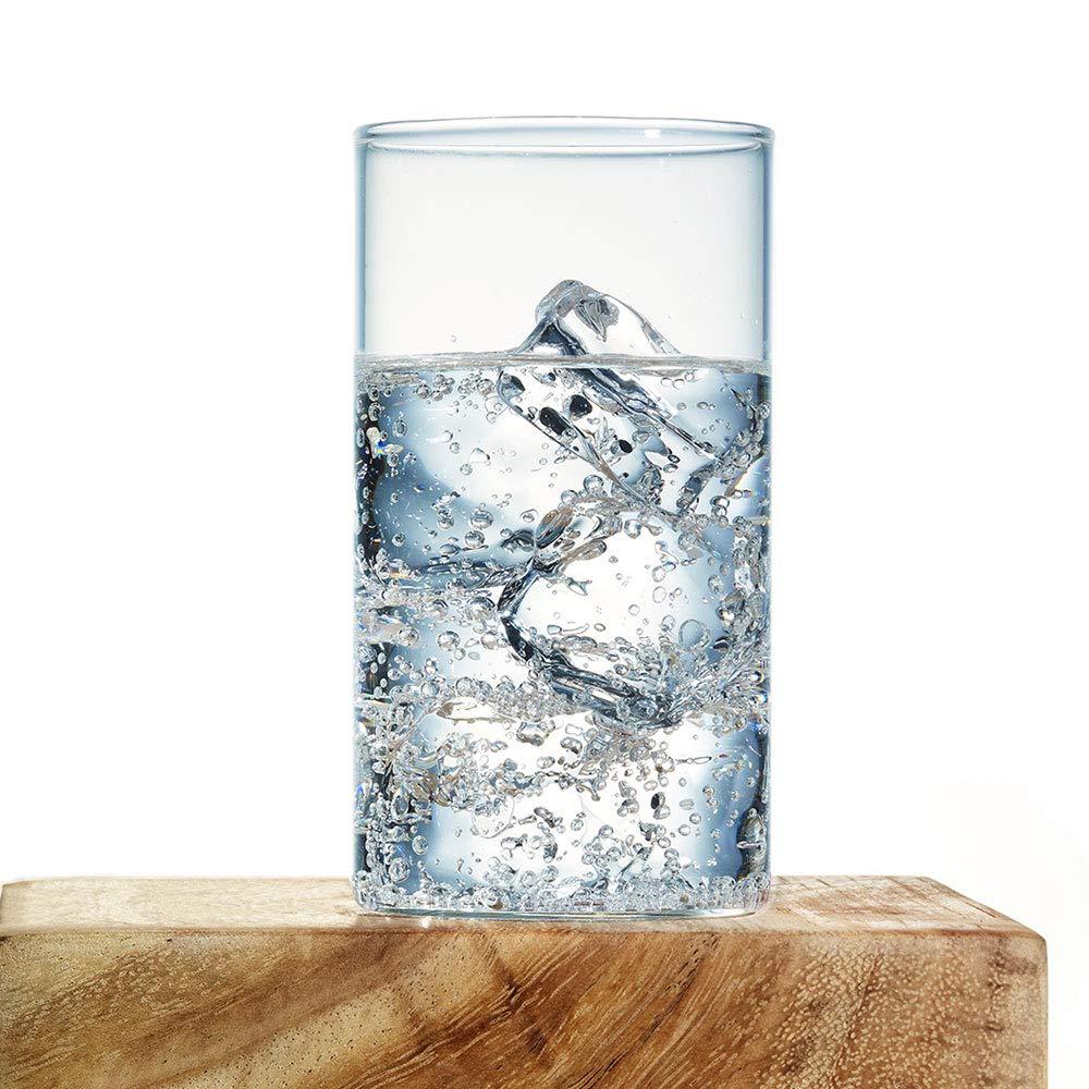 Heavy Unbreakable Stylish Plastic Clear Look Fully Transparent Glasses Set 330Ml (6Pcs)