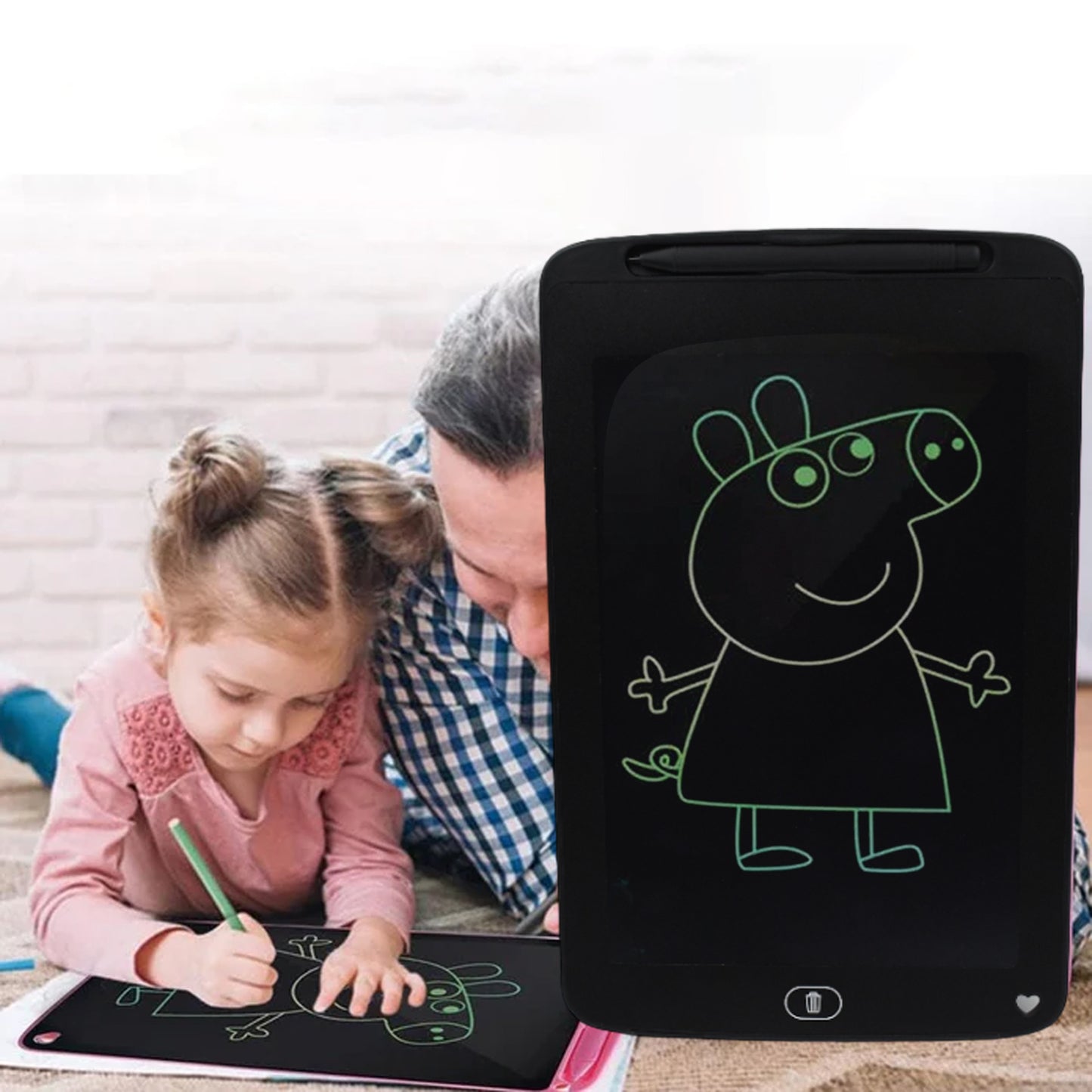 Portable Lcd Writing Board Slate Drawing Record Notes Digital Notepad With Pen Handwriting Pad Paperless Graphic Tablet For Kids 12 Inch