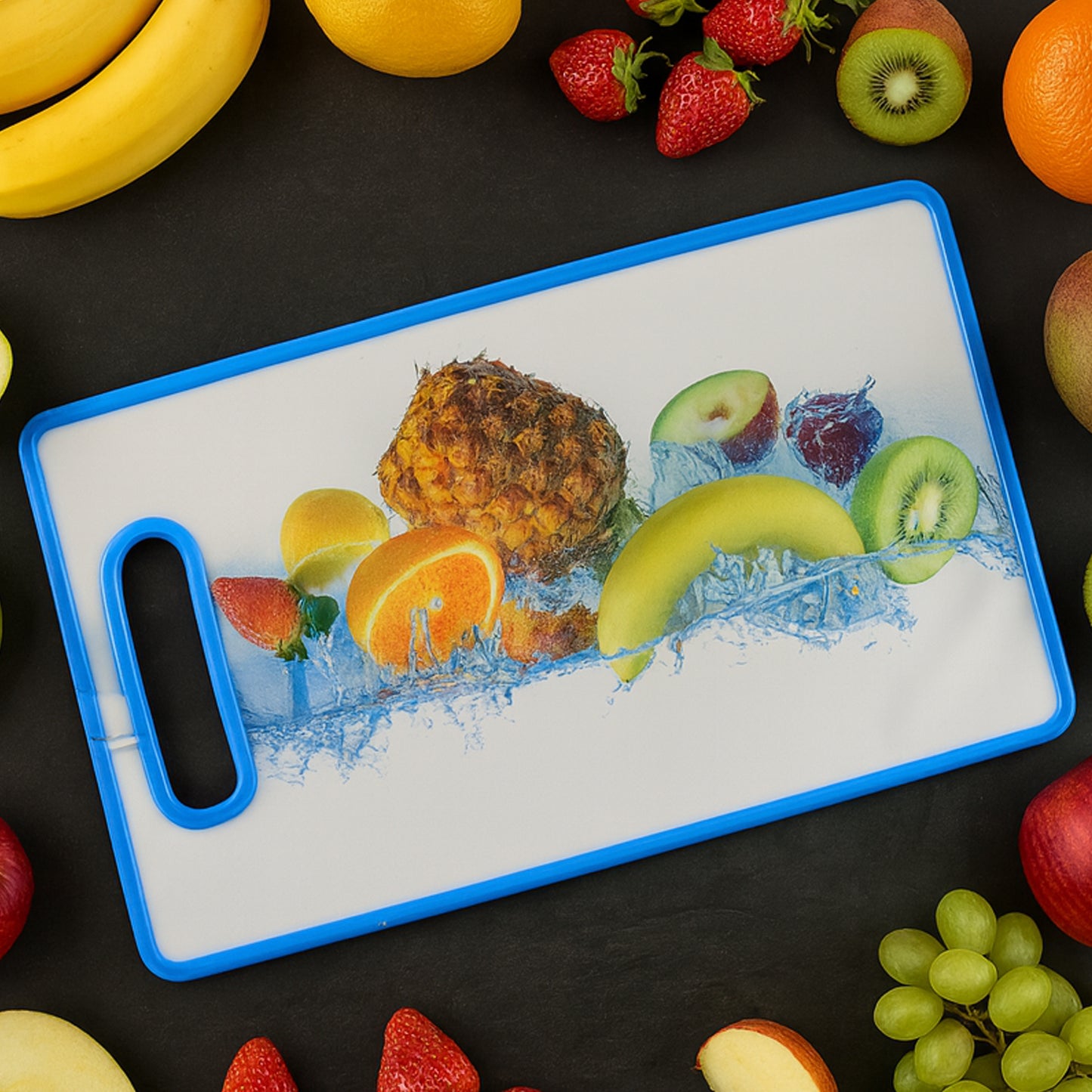 Largerectangular Fruit Print Cutting Board (36X22Cm  1 Pc)