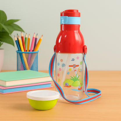 Plastic Tranparent Sports Insulated Water Bottle With Dori  Straw Easy To Carry High Quality Water Bottle Bpa-Free  Leak-Proof For Kids School For Fridge Office Sports School Gym Yoga (1 Pc 800Ml)