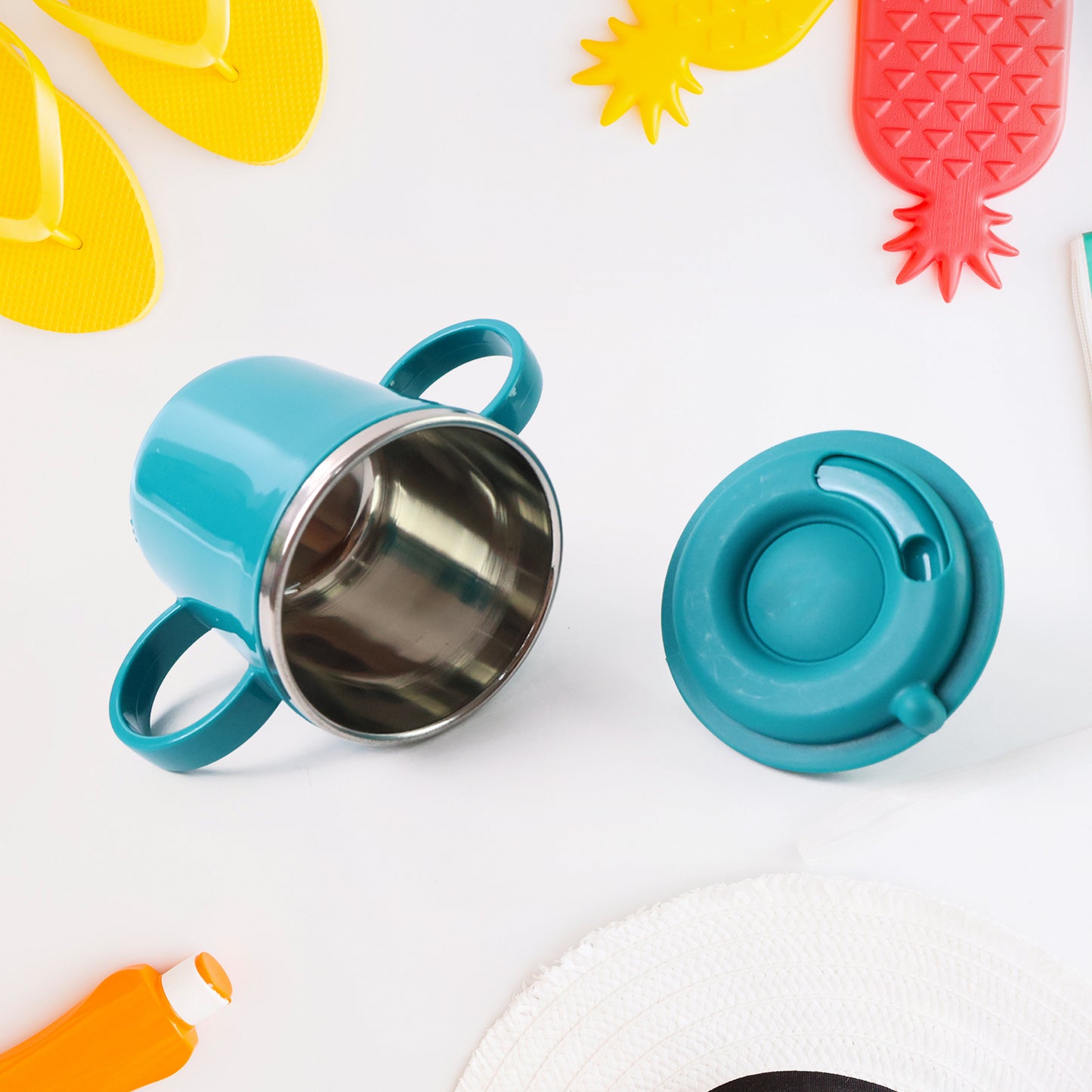 Kidssporty Sipper Mug With Straw And Dual Handles Approx 300Ml (1 Pc)