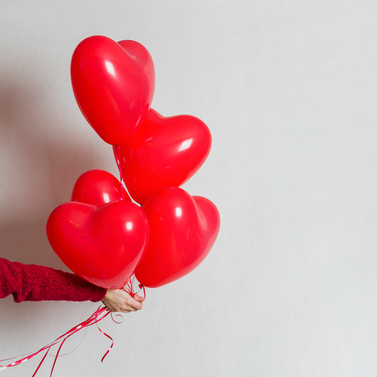 Heart Shaped Balloons Kinds Of Rainbow Party Latex Balloons For Birthdayanniversaryvalentinesweddingengagement Party Decoration One Color (20 Pcs Set)
