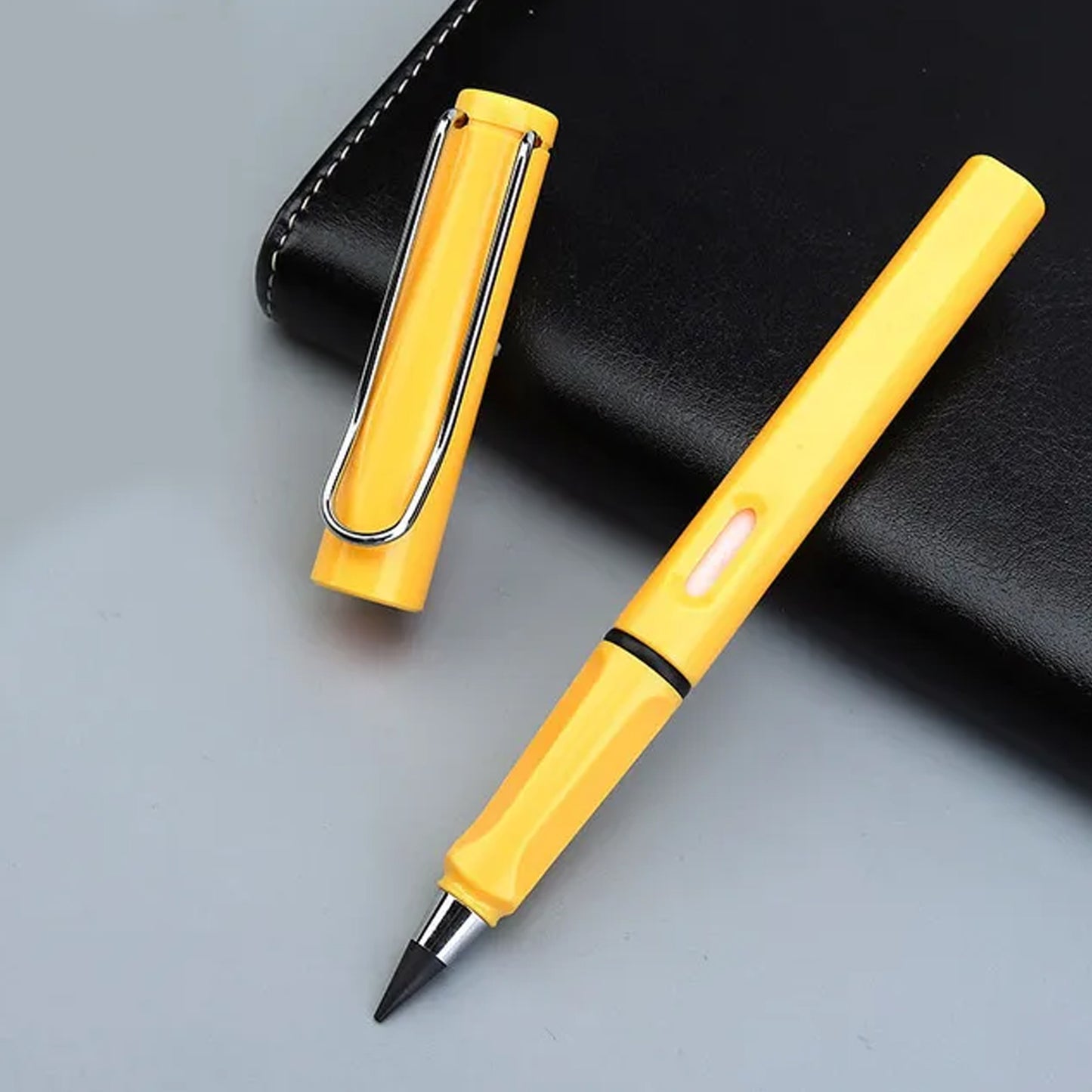 2 In1 Everlasting Pencil Replaceable Head With Eraser Inkless Pencils Eternal Infinite Pencil Portable Everlasting Pencil Reusable Erasable Magic Pencils For Kids Painting Stationary Set (1 Pc)
