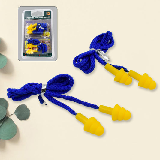 Softsilicone Ear Plugs Hearing Protection (2 Pc Set)