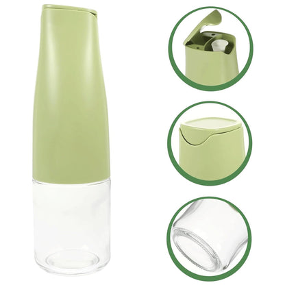 Oil Dispenser 500Ml Cooking Oil Dispensing Cruets Oil Bottle With Automatic Open Lid Kitchen Glass Oil Pot Cooking Oil Bottle For Kitchen Grilling Frying (500 Ml)
