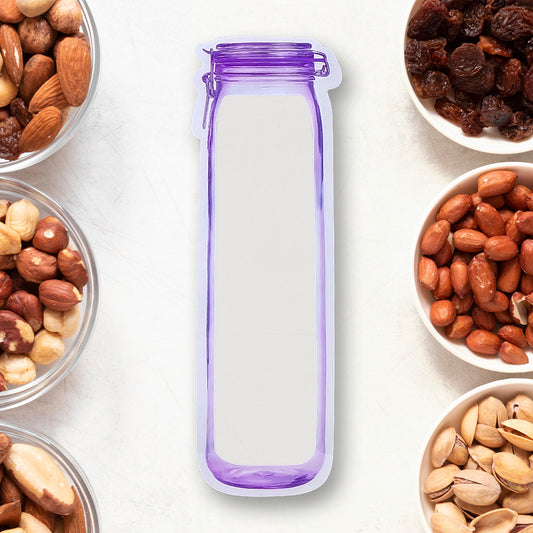 Foodstorage Bag Bottles Shape Ziplock Bags Reusable (1 Pc  500 Ml)