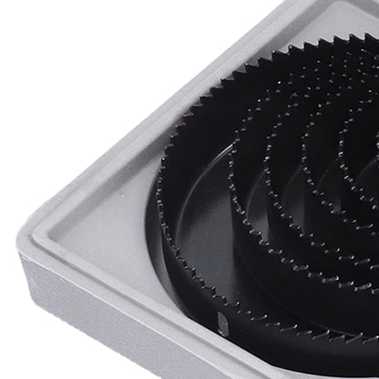 Drill Hole Cutter Carbon Steel High Accuracy Incisive Hole Saw For Cutting Pcv For Cutting Plastic For Cutting Wood Hole Saw Kit (18 Pcs Set)