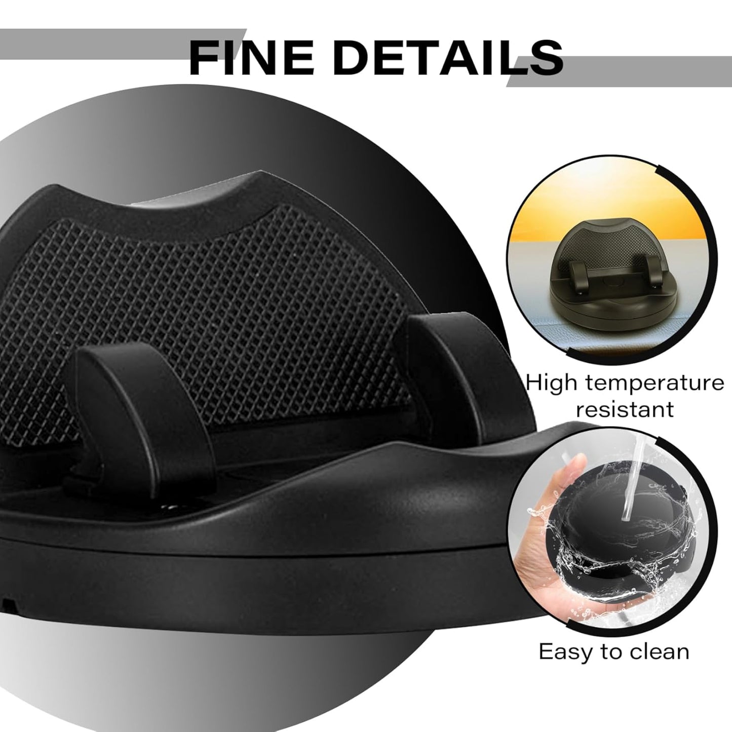 2 In1 Car Anti-Slip Mat Phone Holder Non Slip Sticky Phone Mount Holder (1 Set)