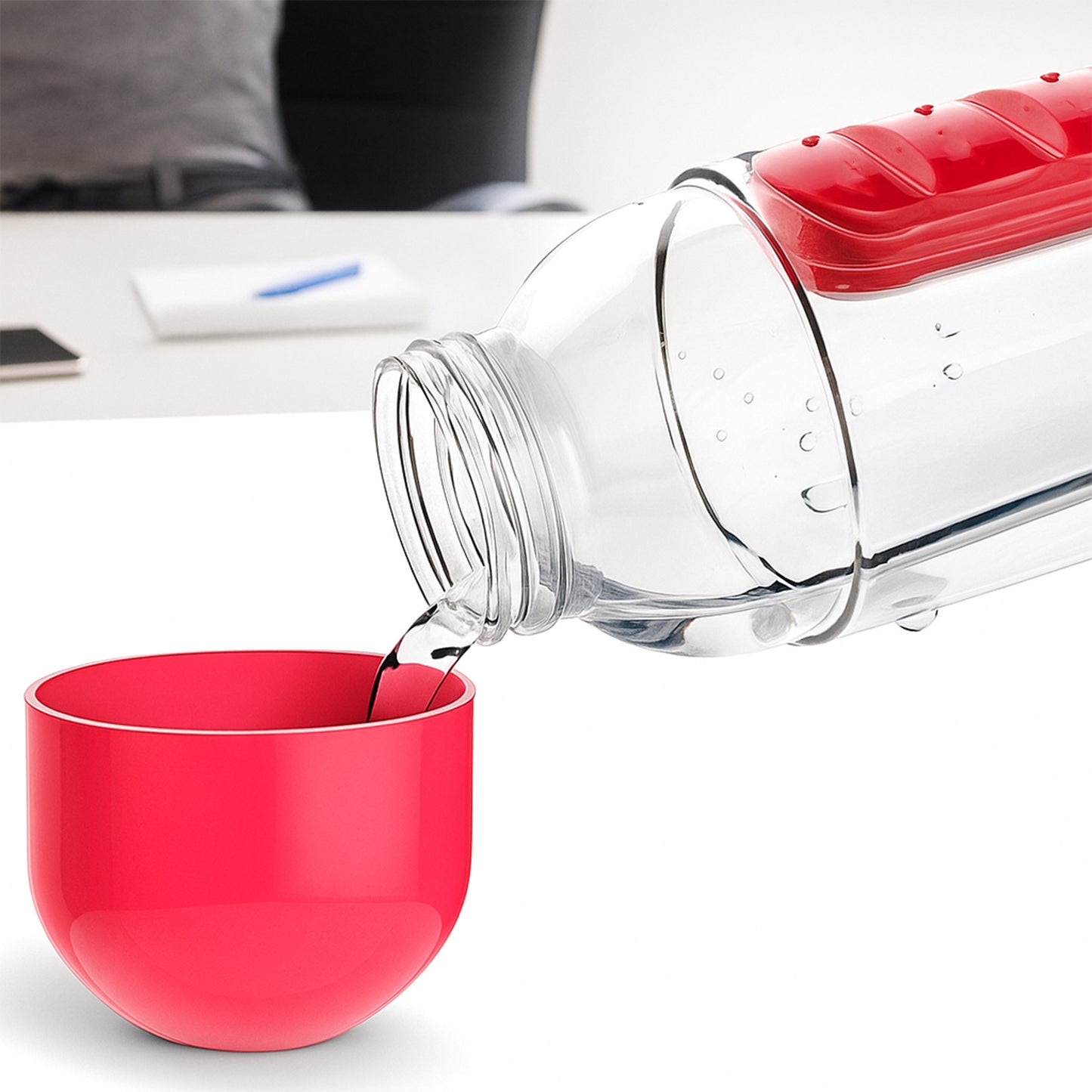 Waterbottle With Built-In 7-Day Pill Organizer Approx 900Ml (1 Pc)