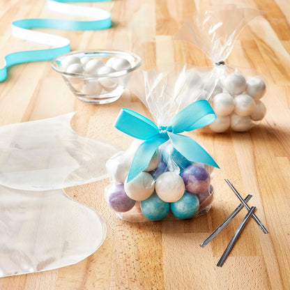 Clearcookie Bags Gift Bag Clear Flat Treat Bags (25 Pcs Set)