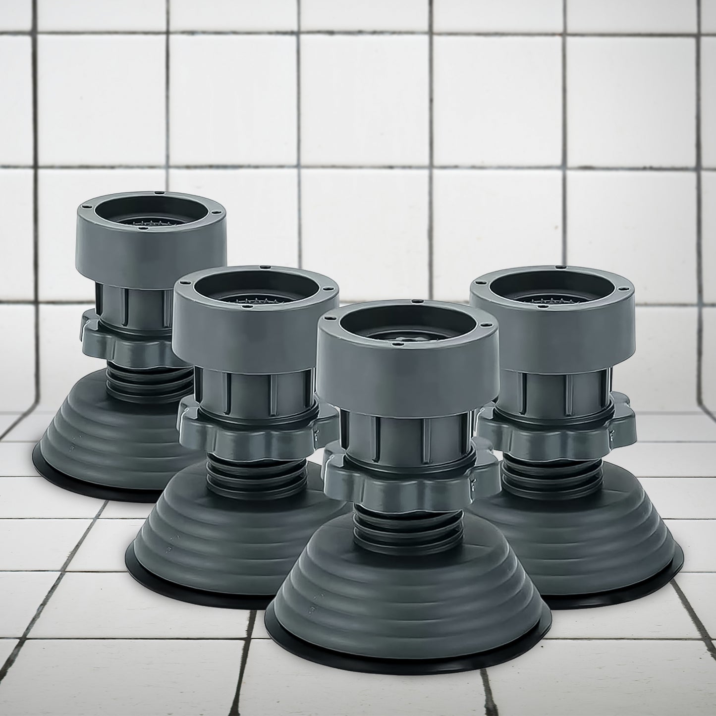 Adjustable Multipurpose Antivibration For Appiances (Set Of 4Pc)